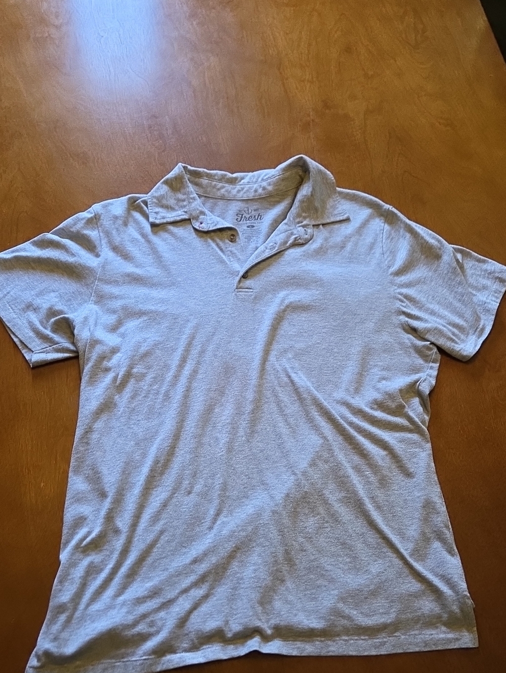 Fresh Light Gray Men's Polo Shirt